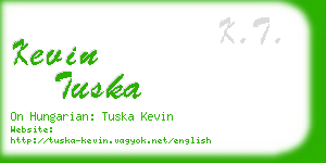 kevin tuska business card